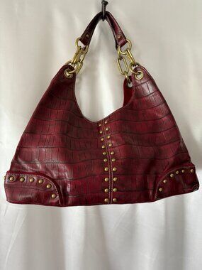Red  Croc Purse